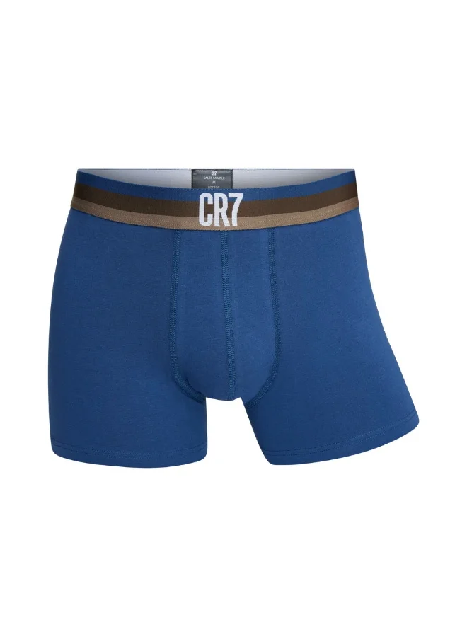CR7  CR7 Men’s 3‑Pack Cotton Stretch Trunk Underwear Set – Breathable Everyday Comfort, Supportive Fit & Stylish Logo Waistbands for Men | Best Price UAE