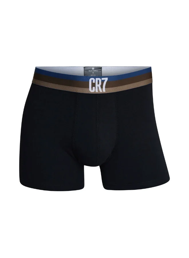 CR7  CR7 Men’s 3‑Pack Cotton Stretch Trunk Underwear Set – Breathable Everyday Comfort, Supportive Fit & Stylish Logo Waistbands for Men | Best Price UAE