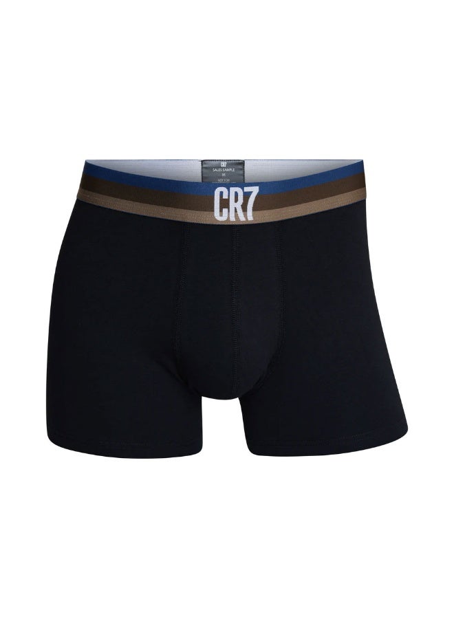 سي ار7 طقم ملابس داخلية رجالية  قطن مطاطي  قطع - راحة يومية بمسامات، مقاس داعم وخصر بشعار أنيق - Image 4