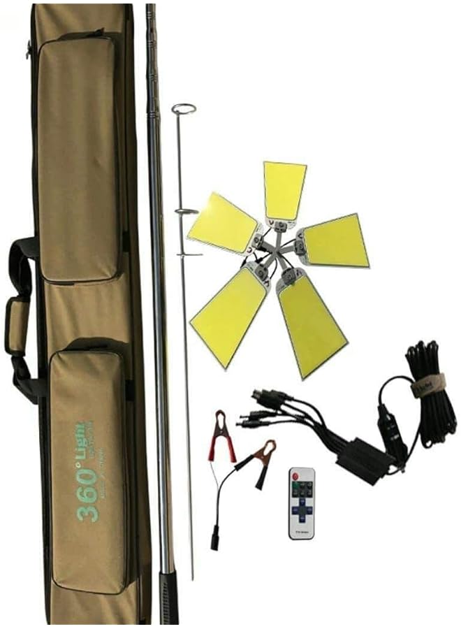 360 Modern Fan With Led Light Remote Control 1500 Watt