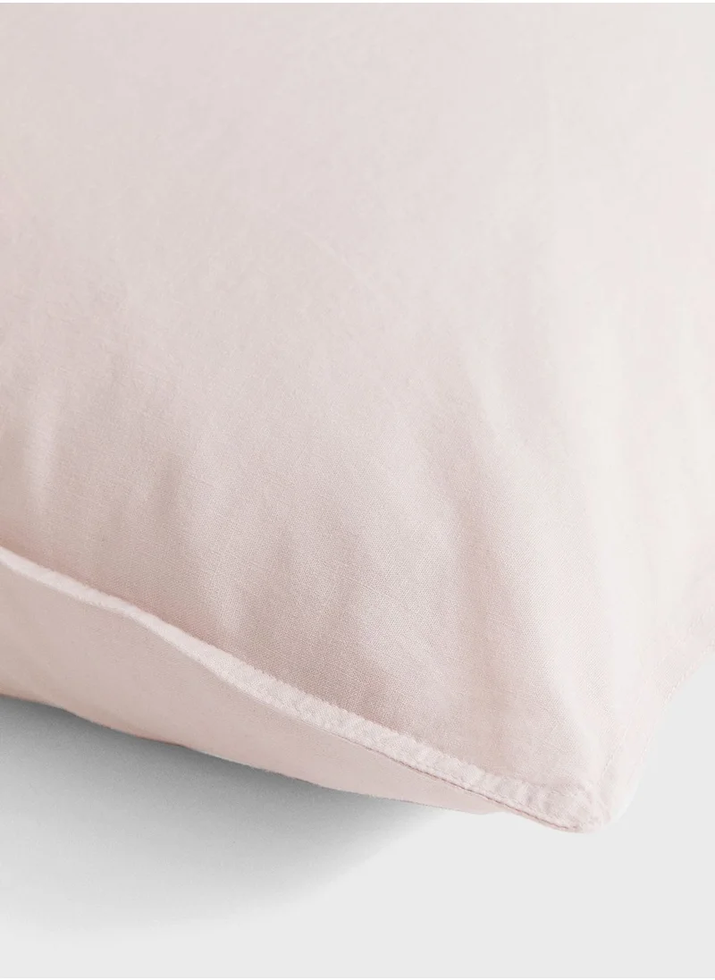 اتش اند ام Washed Linen-Blend Pillowcase