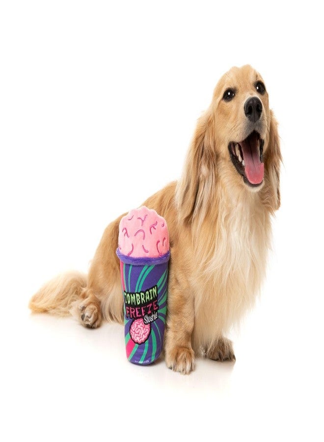 Fuzzyard Spooky Halloween Themed Plush Dog Toy Drinks for Small, Medium, Large Breed Dogs (Zombrain Freeze Slushie) - Image 2