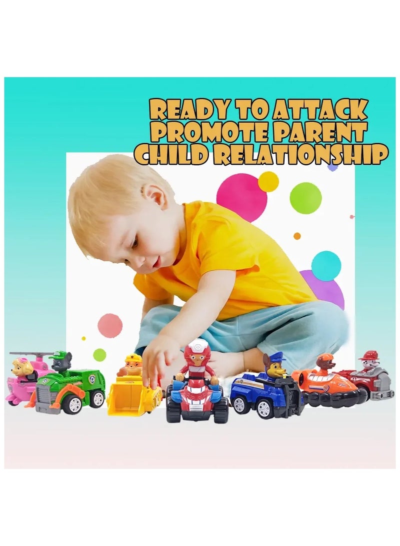 Paw Patrol Toys 9-in-1 Action Figure Set – Complete Rescue Team with Ryder, Chase, Marshall & Skye | Patrol Dog Collectible Playset for Boys & Girls 3+ | Cake Toppers & Party Favors | Ultimate Puppy Hero Gift Pack - Image 5