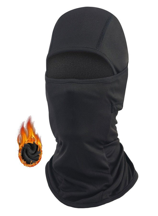AILONSHAWN Black Fleece Face Mask Men Winter Thermal Fleece Lined Balaclava Ski Mask for Women Warm Shiesty Mask for Cold Weather Motorcycle - Image 1