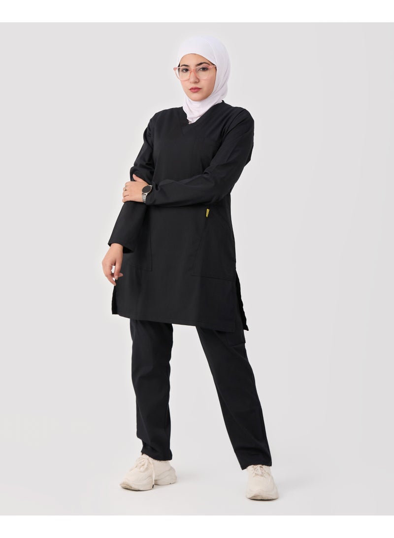 sezer Medical tunic made from cotton Lycra—comfortable, stylish, and ideal for healthcare professionals. - Image 1