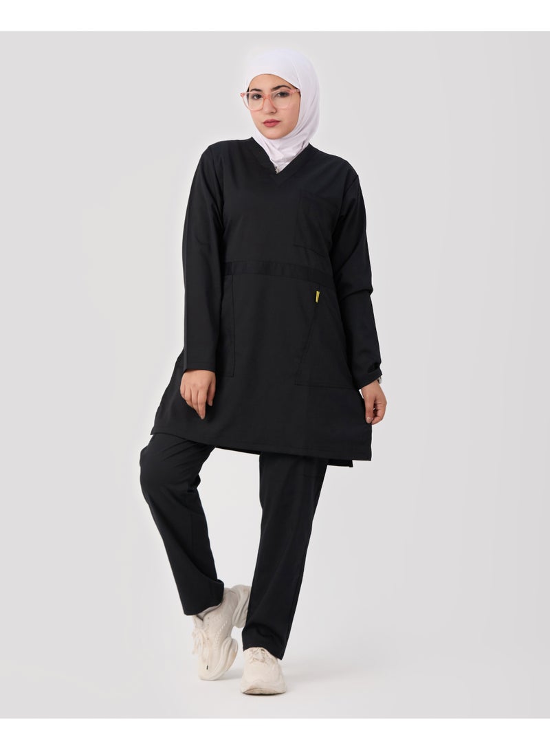 sezer Medical tunic made from cotton Lycra—comfortable, stylish, and ideal for healthcare professionals. - Image 2