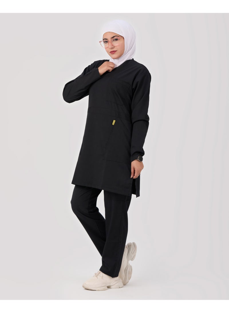 sezer Medical tunic made from cotton Lycra—comfortable, stylish, and ideal for healthcare professionals. - Image 3