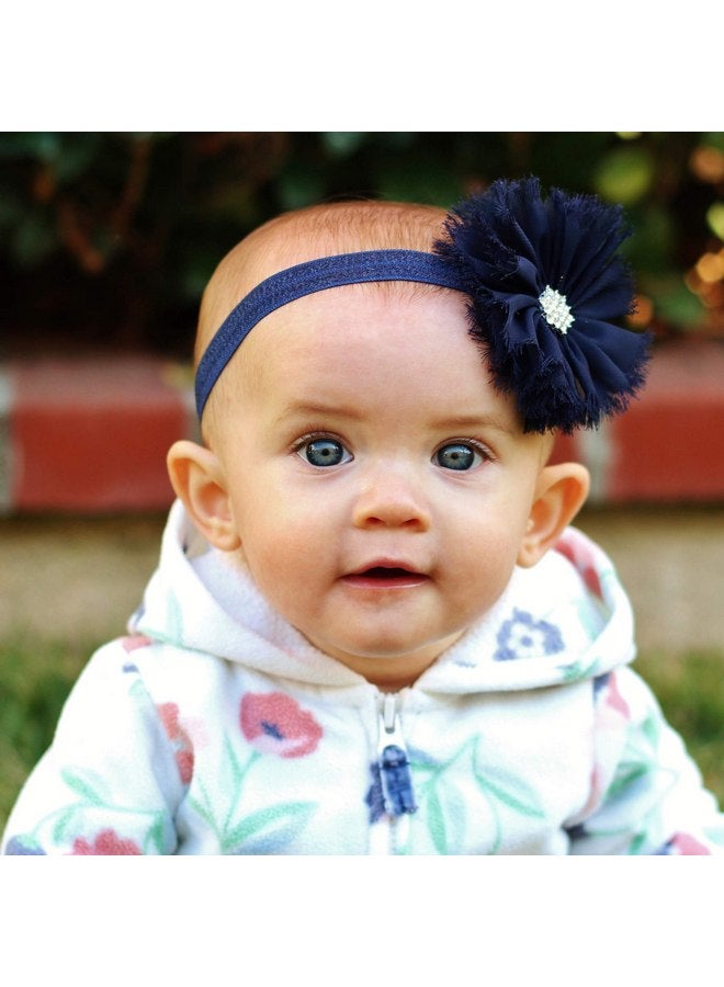 ماي ليلو عصابة رأس My Lello Baby Flower من القماش المتهالك المزين بأحجار الراين على شكل راقصة باليه (أبيض/أحمر) - Image 2