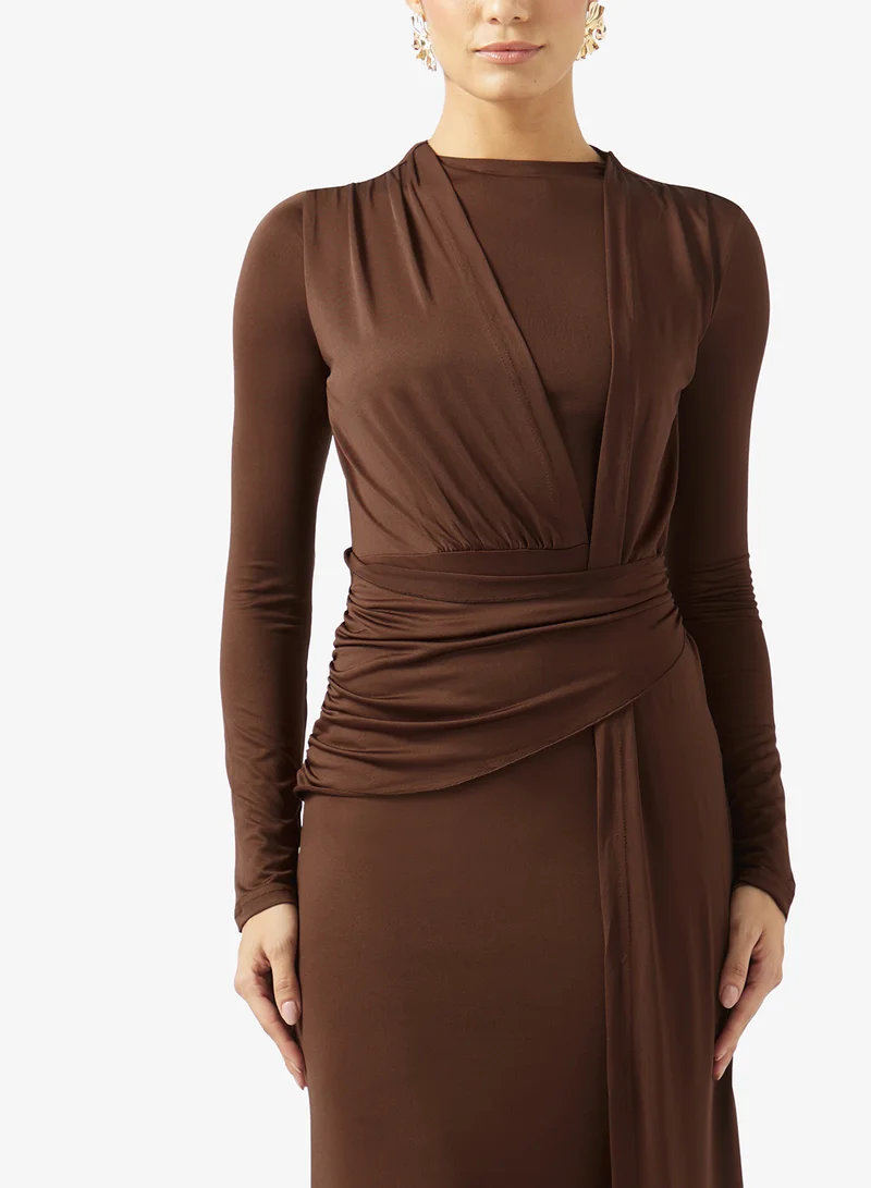 Ella  Draped A-line Dress for Women | Best Price UAE