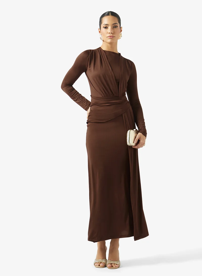 Ella  Draped A-line Dress for Women | Best Price UAE