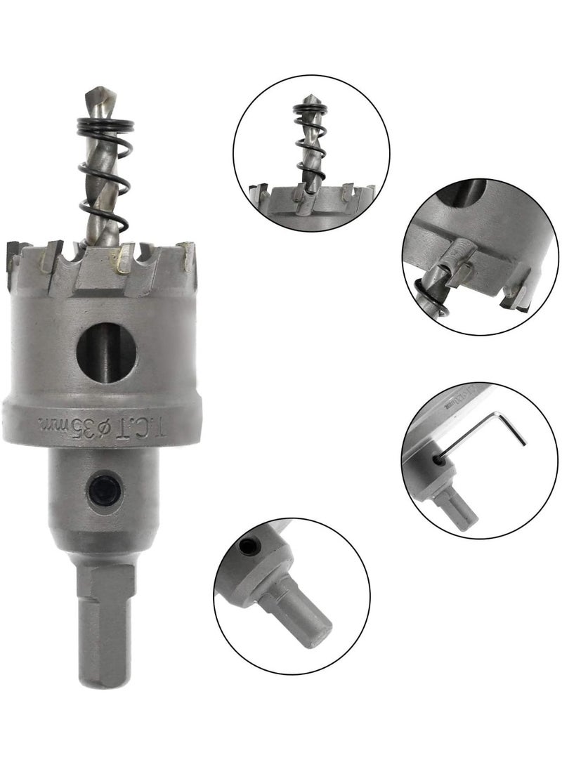 Abbasali TCT Hole Saw Cutter With Pilot Drill Bit And Allen Wrench Pack Of 2 - Image 5