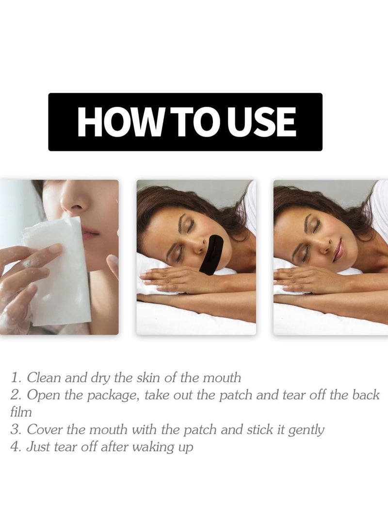 EELHOE لصقات إيفليت المضادة للشخير - شرائط فم لإيقاف الشخير أثناء النوم وتحسين التنفس وتخفيف احتقان الأنف - Image 5
