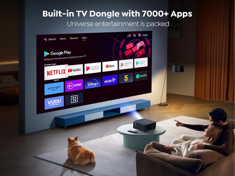 Yaber Projector 4K with Android TV, YABER K2s 800 ANSI WiFi 6 Bluetooth Projector - Image 4