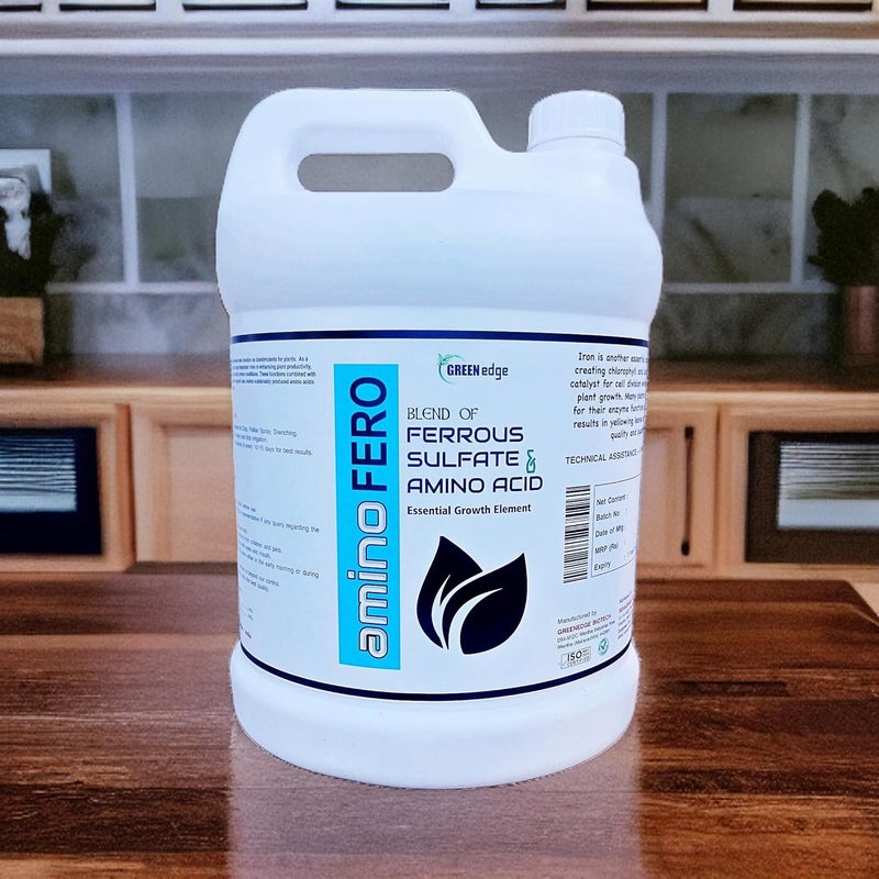 Greenedge Biotech سماد جرين إيدج أمينو فيرو مزيج الأحماض الأمينية العضوية مع الحديد 5 لترات - Image 2