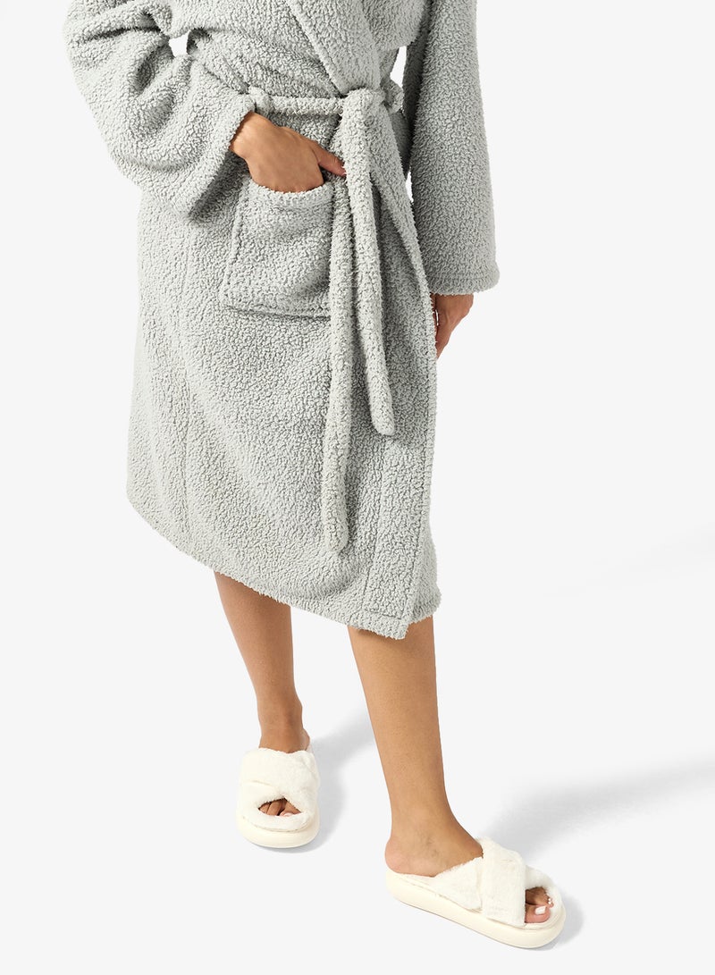 جينجر شبشب غرفة نوم فرو صناعي مريح - Image 5