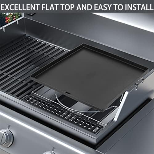 Charbrofire 16.3 x 15.8” Griddle Flat Top 7672 Grill Replacement Parts for Weber Genesis E-325S S-325S SX-325S EX-325S Spirit 200 300 Series Genesis II 300 II 400 Series Smokefire EX4 EX6 Accessories Cast Iron - Image 4