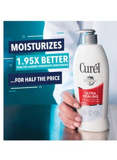 Curel Curel Ultra Healing Lotion, Hand and Body Moisturizer for Extra Dry Skin, with Advanced Ceramide Complex and Hydrating Agents, for Tight Skin, 20 Ounces  - Image 2