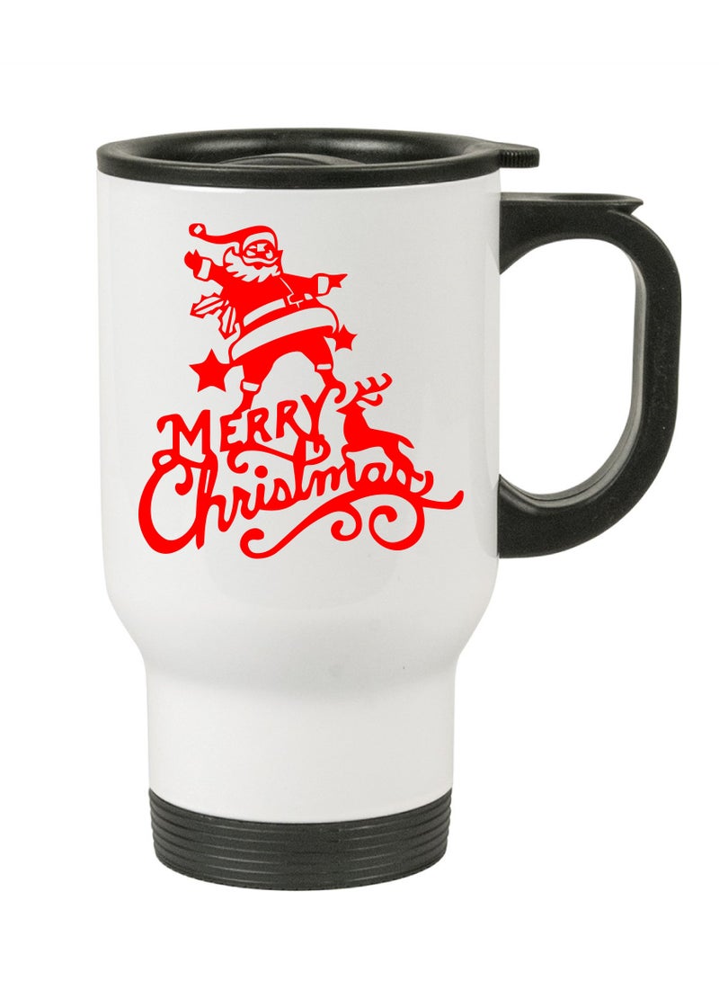 PRINTSHOP4ME Stainless Steel Travel Mug Suitable Gift for Christmas and printed with Christmas theme (Design 8) - Image 1