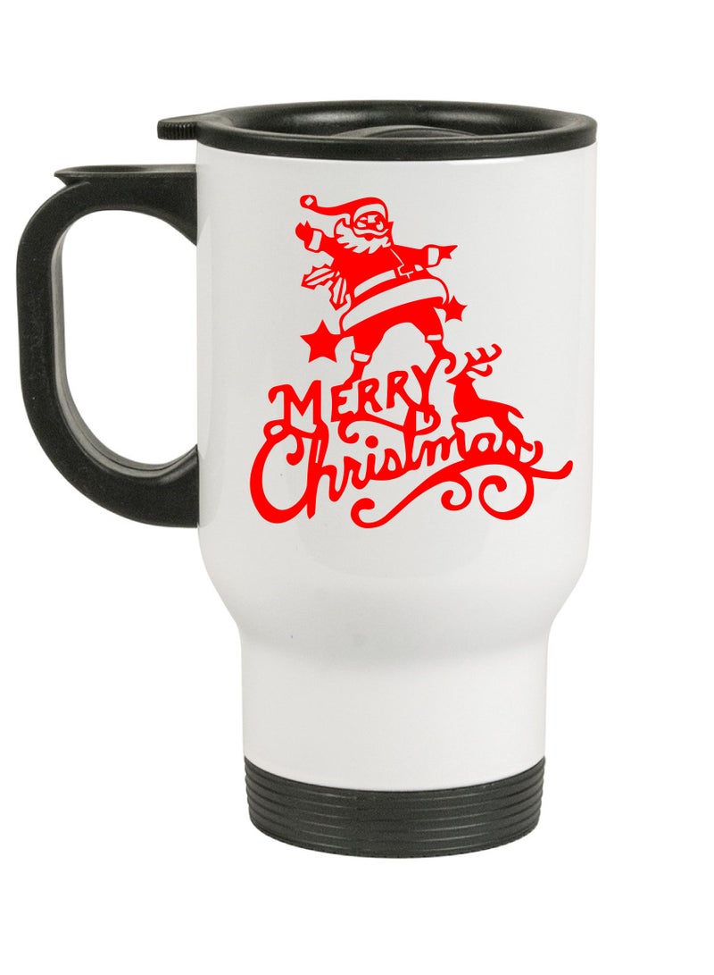 PRINTSHOP4ME Stainless Steel Travel Mug Suitable Gift for Christmas and printed with Christmas theme (Design 8) - Image 2