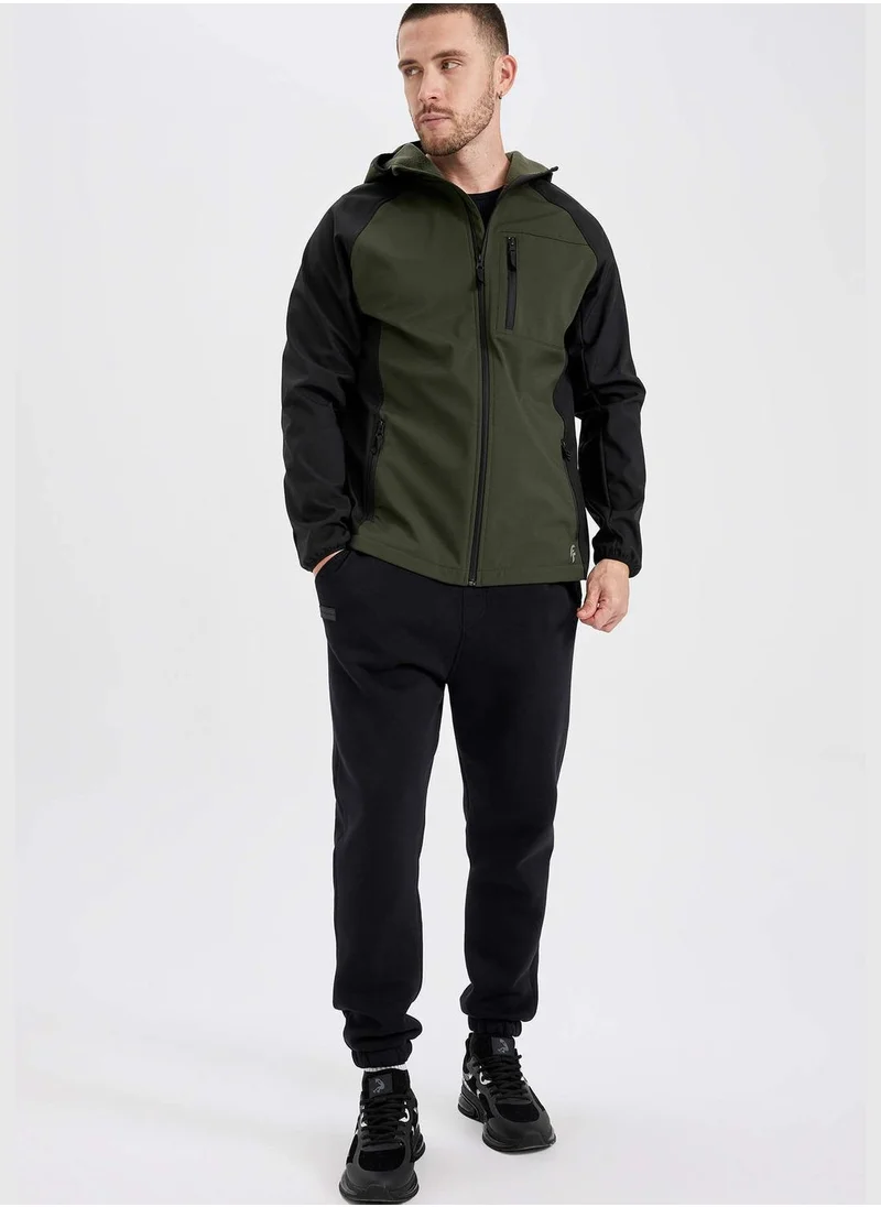 DeFacto Man Slim Fit Hooded Long Sleeve Jacket