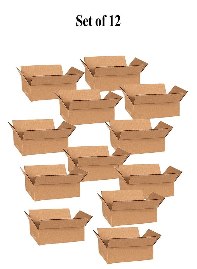 kabello 5 Ply Brown Corrugated Packing Box Shipping & Courier Type Box (Set Of 12) Size; 17 Inches Length 3.5 Inches Width 7 Inches Height - Image 3