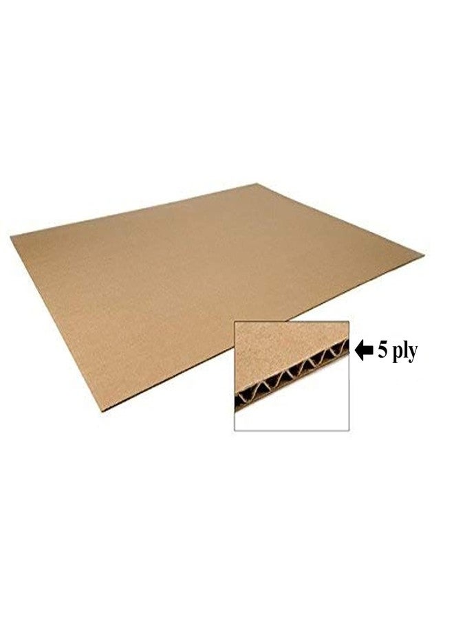 kabello 5 Ply Brown Corrugated Packing Box Shipping & Courier Type Box (Set Of 12) Size; 17 Inches Length 3.5 Inches Width 7 Inches Height - Image 4