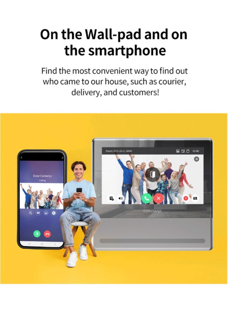 Commax Color TFT LCD High Tech Intercom Monitor 7 Inch - Image 3