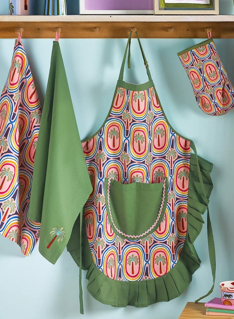 eleanor bowmer Electric Coast Palm Tree Apron