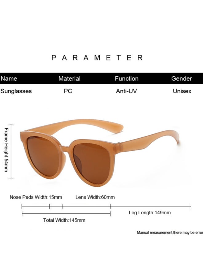 Generic - Fashion Cat Eye Sunglasses Woman Brand Designer Shades Oversized Retro Mirror Sun Glasses Female Clear Lens Vintage Gafas De Sol-Lenses Color:Black Gray - Image 1