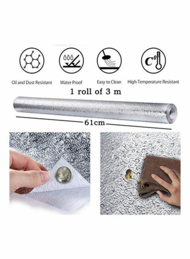 Marrkhor 3-Roll Oil And Waterproof Stickers Aluminum Foil For Kitchen - Image 2