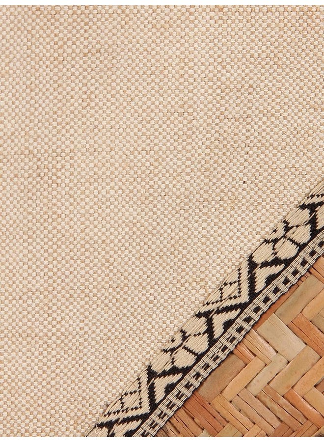 Jute Cottage محفظة جوت كوتاج ثلاثية الطي A-020-طبيعي - Image 5