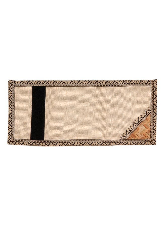 Jute Cottage محفظة جوت كوتاج ثلاثية الطي A-020-طبيعي - Image 3