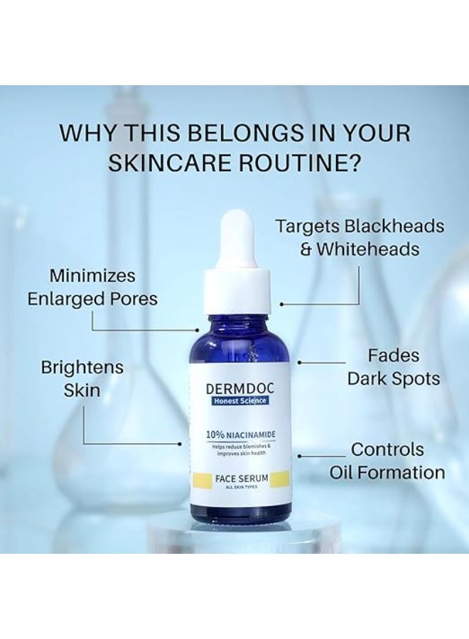 DermDoc by Purplle 10% Niacinamide Face Serum (15ml) | niacinamide serum - Image 2