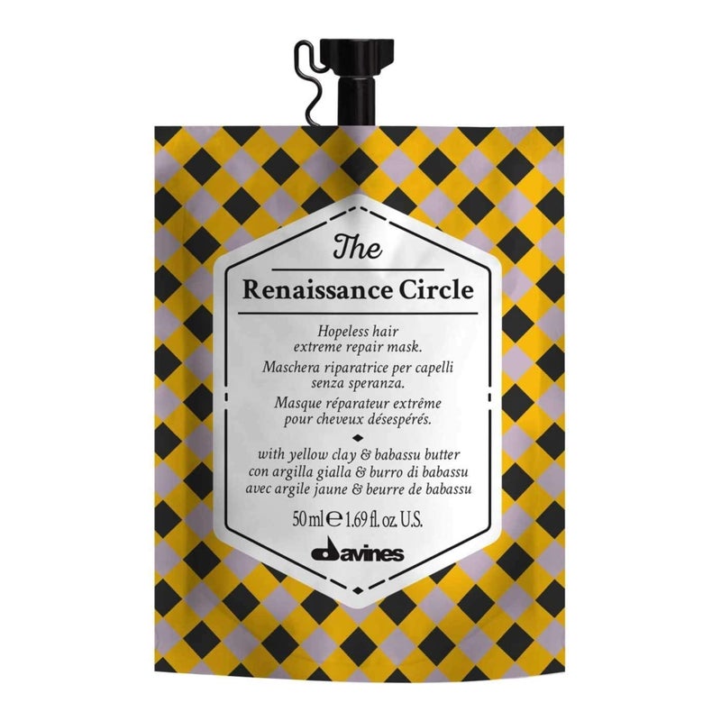 Davines The Renaissance Circle, Restoring And Repairing Mask For Dry And Damaged Hair, Add Shine, Nourishment And Softness, 1.69 fl. oz. - Image 1
