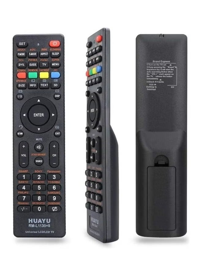 Universal TV Remote Control Black