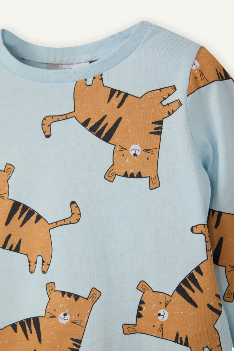 ديفاكتو طقم بيجاما بيبي اولادي قصة عادية - قطعتين - Image 3