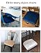 Augld 14x14 Metal Chair Cushion Set of 2 Memory Foam School Chair Cushion Small U Shape Seat Cushion Navy - Image 2