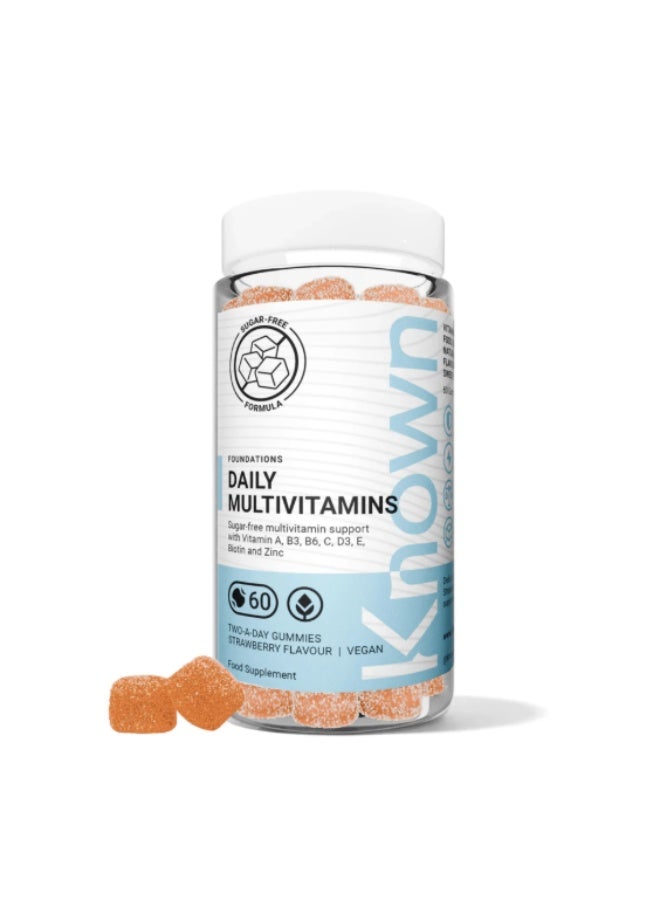 Known Daily Multivitamin Gummies Sugar Free – Vitamins A, C, D, E, B6, Biotin & Zinc Immune Support