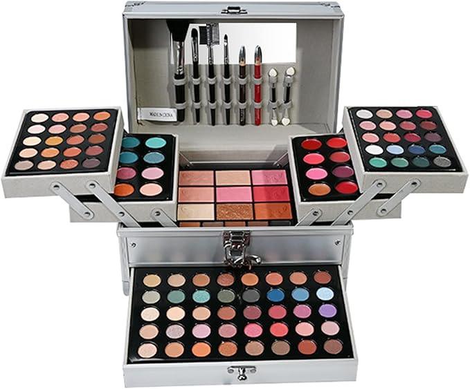 AllInOne Makeup Kit MKNZOME Complete Makeup Gift Set Full Kit Combination with Eyeshadow Blush Lipstick Concealer etc Essential Starter Bundle for Women Pro Multipurpose Beauty Cosmetic Set4
