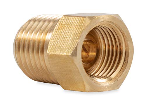 Camco 59953 Propane Fitting - 1/4" Male NPT x 1/4" Female Inverted Flare - Image 2