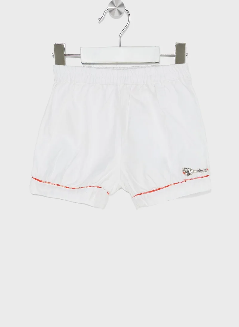 Nautinati Nauti Nati Girls Printed Ruffled Top With Shorts