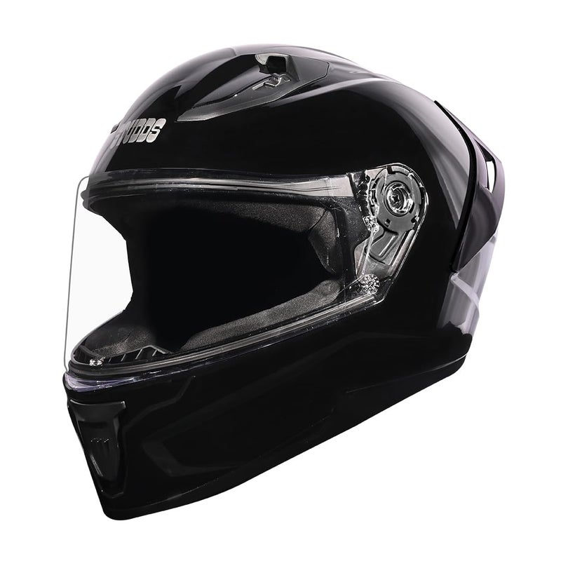 Studds Raider Super Isi Certified Full Face Helmet for Motorcycling with Spoiler&Clear Visor (Black-L) - Image 4
