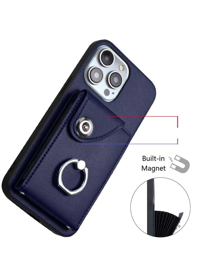 S-TOP Case For iPhone 13 Pro Organ Card Bag Ring Holder Phone Case - Image 4