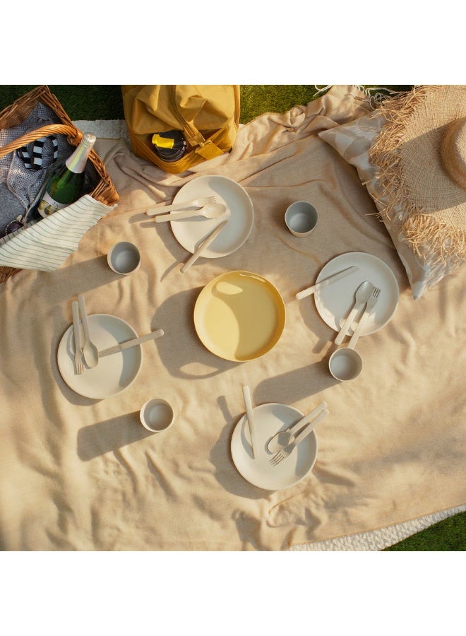 IKEA (IKEA) MARULK 21-Piece Picnic Set – Mixed Colours – Portable Outdoor Dining Set with Plates, Cups & Cutlery for 4 People - Image 4