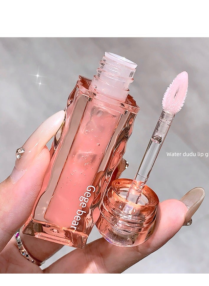Gege bear Hydarating Moisturising Smooth Soft Glass Finish Liquid Lip Gloss 01 - Image 5