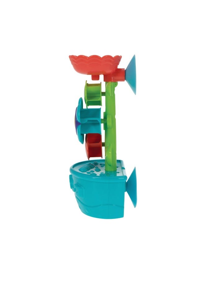 Nuby Nuby Flow N' Grow Garden Bath Toy with Flower and Watering Can - Baby Bath Toy for Boys and Girls 18+ Months - Toddler Bath Suction Cup Toy Attaches to Shower Wall  - Image 5