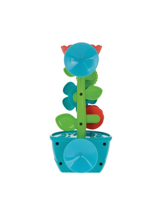 Nuby Nuby Flow N' Grow Garden Bath Toy with Flower and Watering Can - Baby Bath Toy for Boys and Girls 18+ Months - Toddler Bath Suction Cup Toy Attaches to Shower Wall  - Image 4