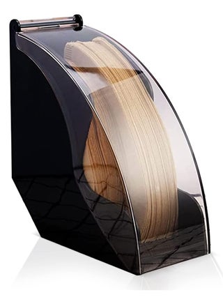 Coffee Filter Holder, Acrylic Coffee Filter Box with Dustproof Cover, Coffee Filter Paper Holder Storage Dispenser Rack for Kitchen Cafes, Storage Capacity of 100 Pcs Paper Filters