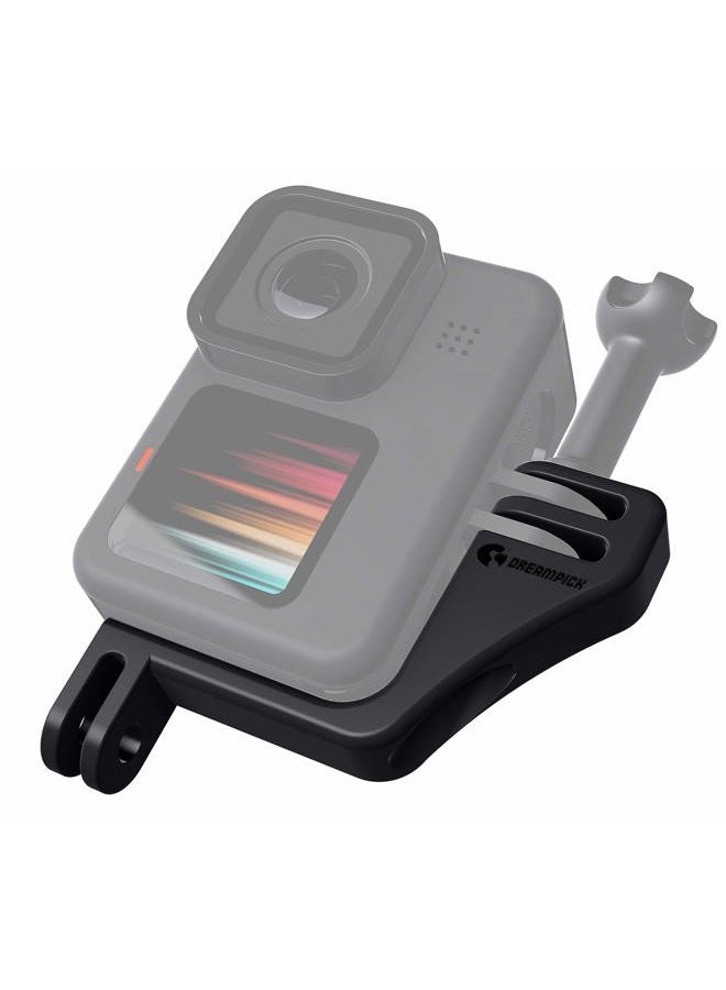 Dreampick تركيب عمودي لكاميرا GoPro Hero 12 11 10 9 8 7 6 5 4، إطار كاميرا DJI Osmo Action، حقيبة لكاميرا GoPro، محول VRT - Image 1