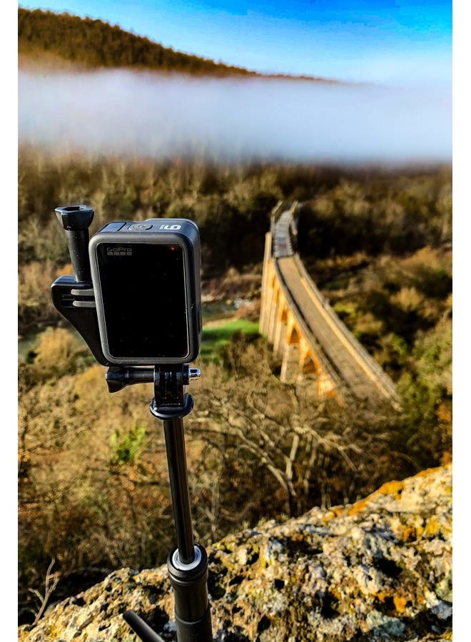 Dreampick تركيب عمودي لكاميرا GoPro Hero 12 11 10 9 8 7 6 5 4، إطار كاميرا DJI Osmo Action، حقيبة لكاميرا GoPro، محول VRT - Image 4